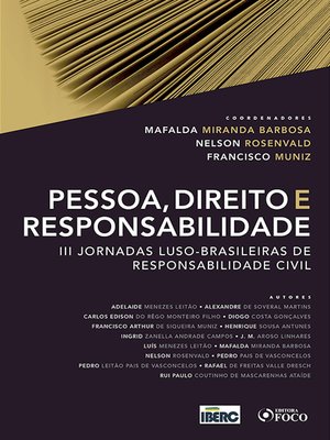 cover image of Pessoa, direito e responsabilidade